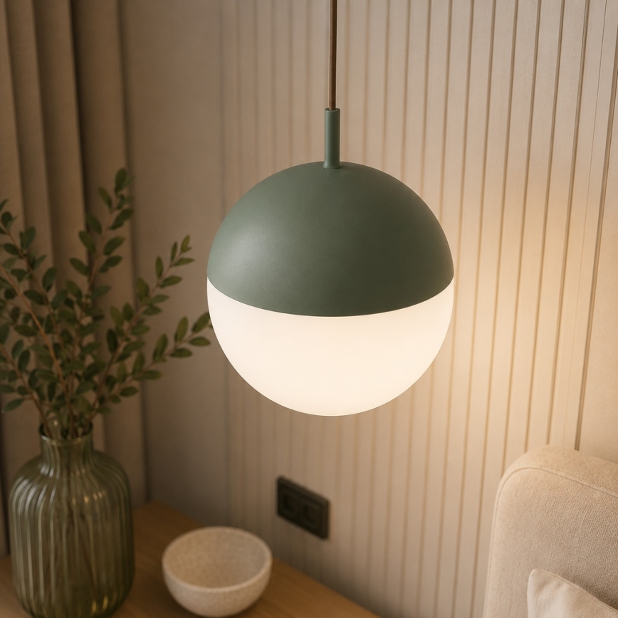Argon 8999 - LIV Outdoor Cable Pendant Light 1xE27/15W/230V IP44 Green