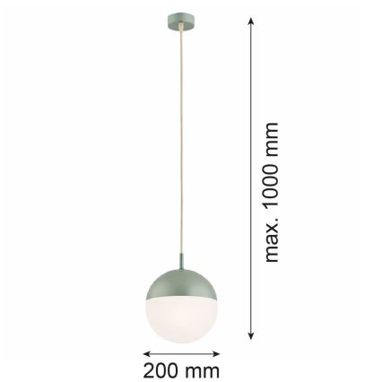 Argon 8999 - LIV Outdoor Cable Pendant Light 1xE27/15W/230V IP44 Green
