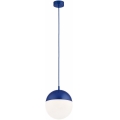 Argon 9000 - LIV cable-suspended outdoor pendant light, 1x E27/15W/230V, IP44, blue