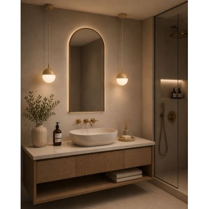 Argon 9001 - Outdoor pendant light on cable LIV 1xE27/15W/230V IP44 beige