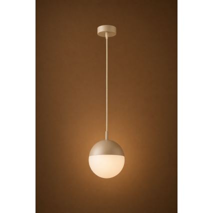 Argon 9001 - Outdoor pendant light on cable LIV 1xE27/15W/230V IP44 beige