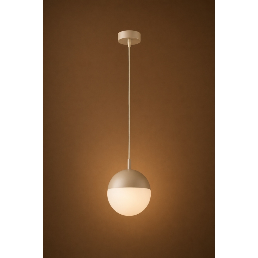 Argon 9001 - Outdoor pendant light on cable LIV 1xE27/15W/230V IP44 beige