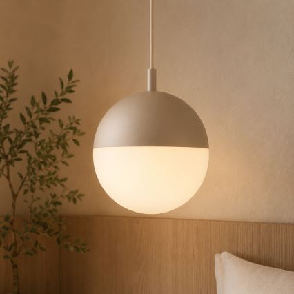 Argon 9001 - Outdoor pendant light on cable LIV 1xE27/15W/230V IP44 beige