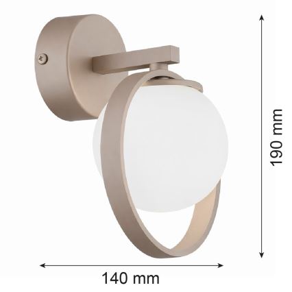 Argon 9002 - SATUROS Wall Light 1xG9/6W/230V