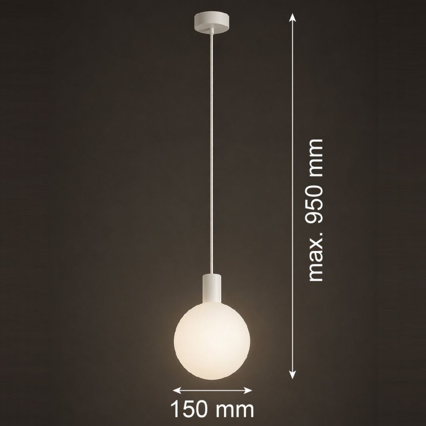 Argon 9004 - ORE outdoor cable pendant 1xG9/6W/230V IP44 white