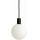 Argon 9005 - Outdoor cable-suspended pendant ORE 1xG9/6W/230V IP44 black