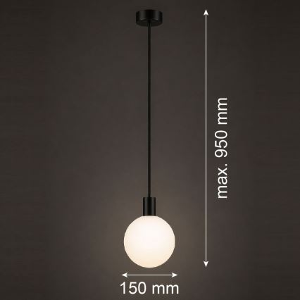 Argon 9005 - Outdoor cable-suspended pendant ORE 1xG9/6W/230V IP44 black