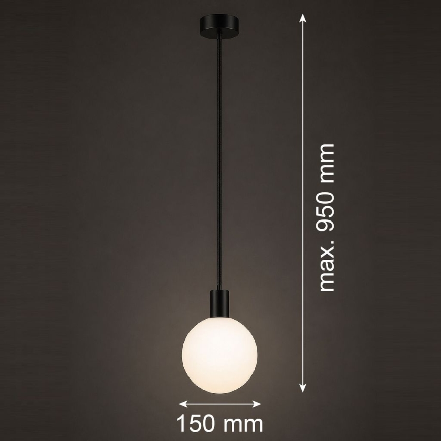 Argon 9005 - Outdoor cable-suspended pendant ORE 1xG9/6W/230V IP44 black