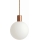 Argon 9006 - ORE Cable-Suspended Outdoor Pendant Light 1xG9/6W/230V, Copper