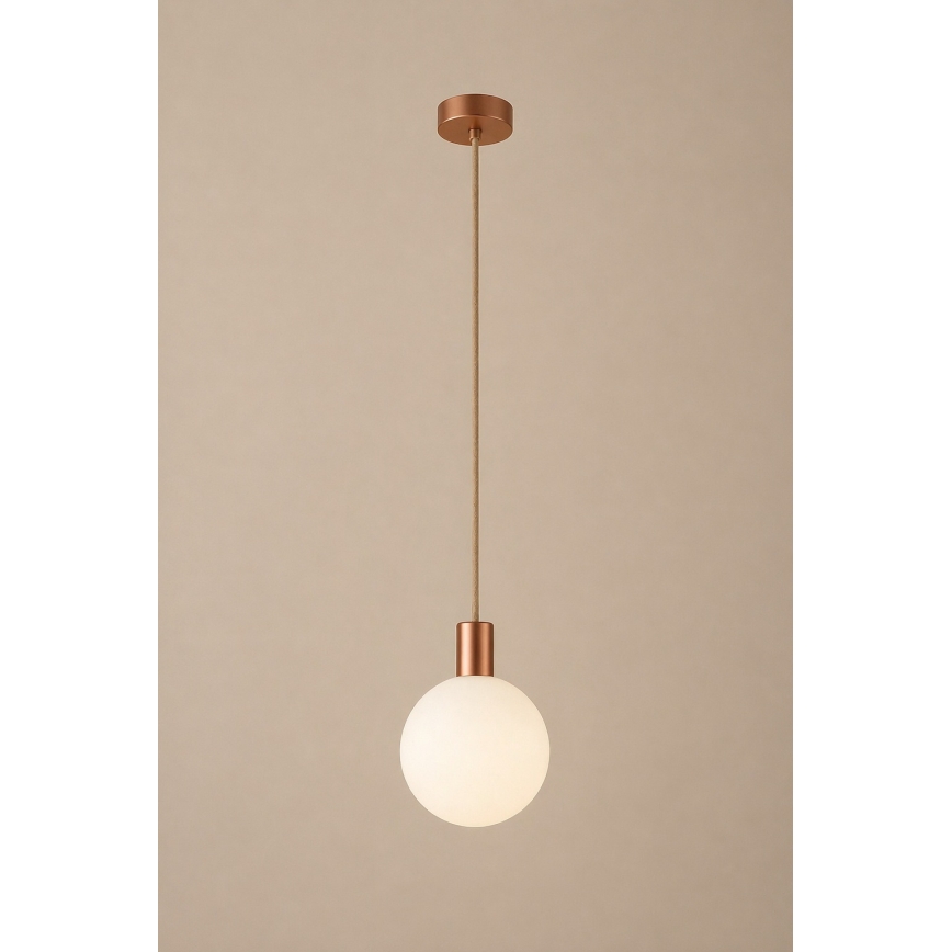 Argon 9006 - ORE Cable-Suspended Outdoor Pendant Light 1xG9/6W/230V, Copper
