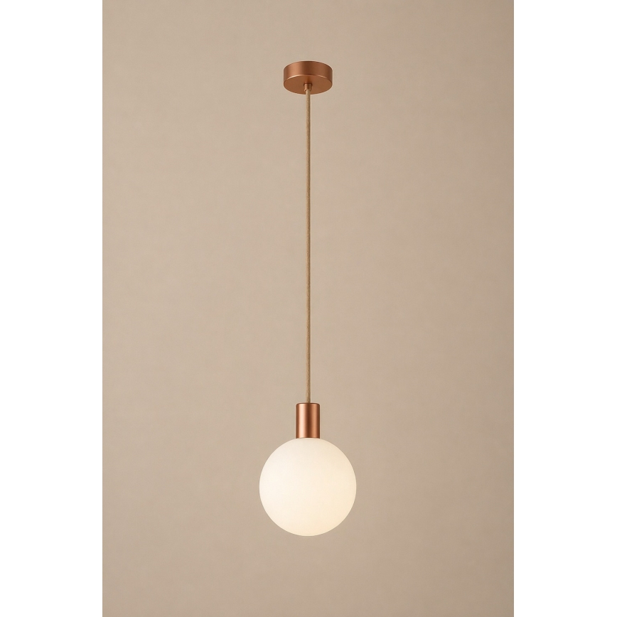 Argon 9006 - Outdoor cable pendant ORE 1xG9/6W/230V IP44 Copper