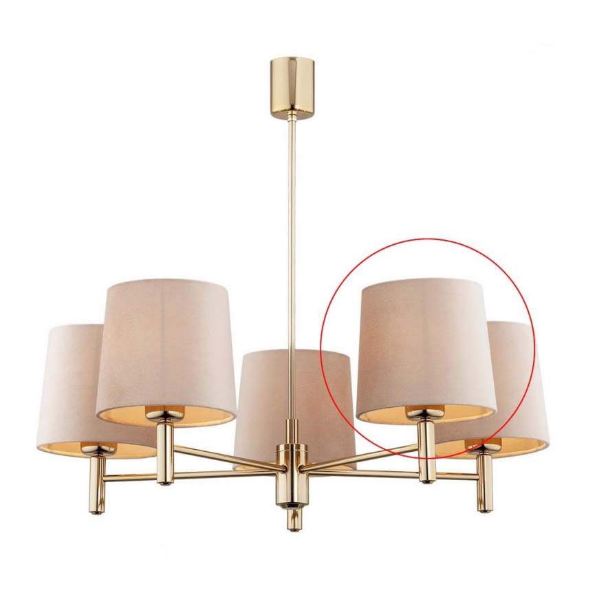 Argon - Replacement lampshade for chandelier and wall light PONTE E27 beige