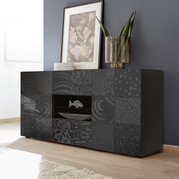 ARIA Anthracite Chest of Drawers