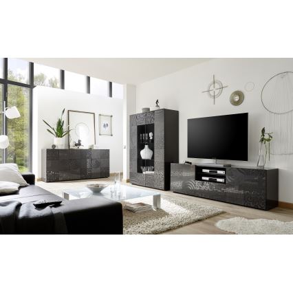 ARIA Anthracite Display Cabinet