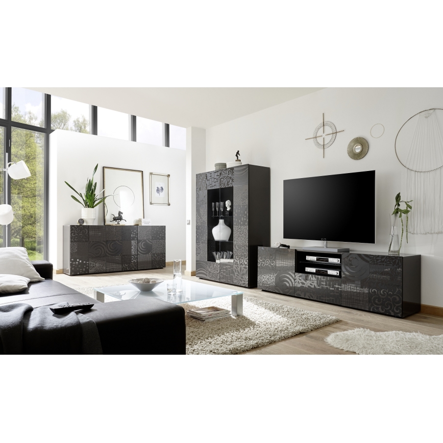 ARIA Anthracite Display Cabinet