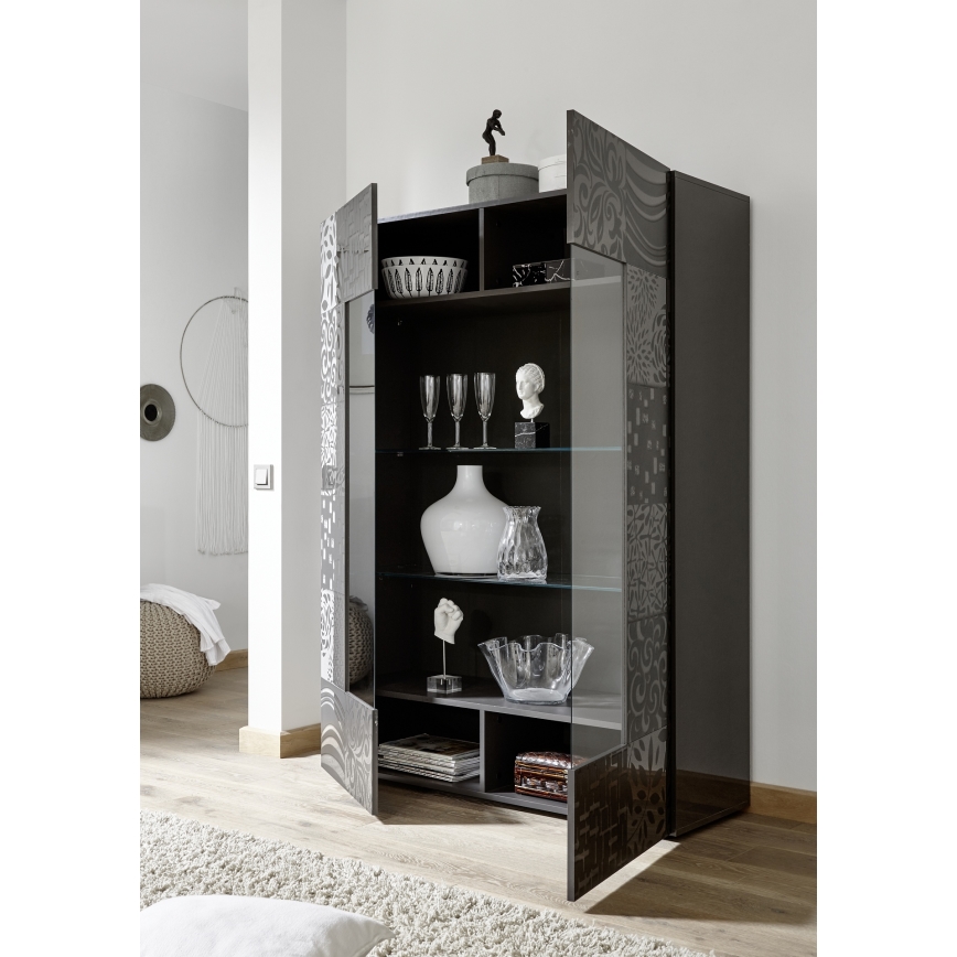 ARIA Anthracite Display Cabinet