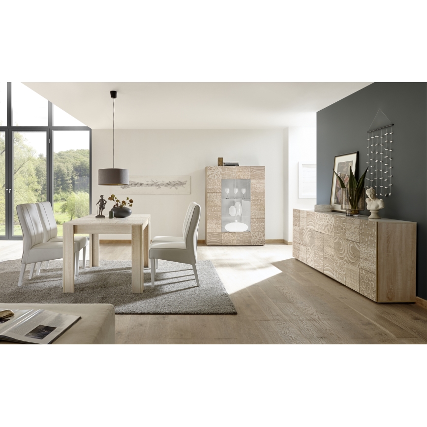 ARIA Extendable Dining Table in Sonoma Oak