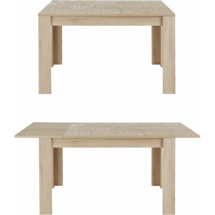 ARIA Extendable Dining Table in Sonoma Oak