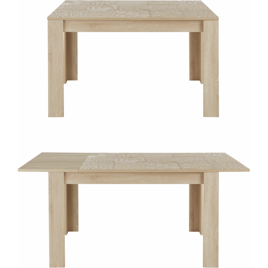 ARIA Extendable Dining Table in Sonoma Oak