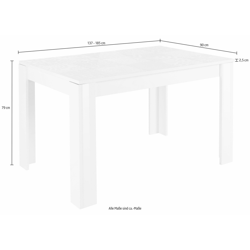 ARIA Extendable Dining Table in Sonoma Oak