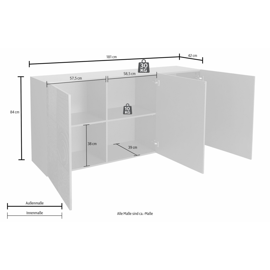 ARIA Sonoma Oak Chest of Drawers