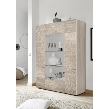 ARIA Sonoma Oak Display Cabinet