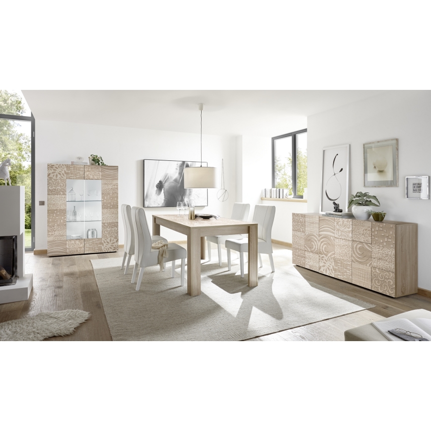 ARIA Sonoma Oak Display Cabinet