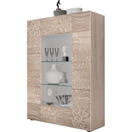 ARIA Sonoma Oak Display Cabinet