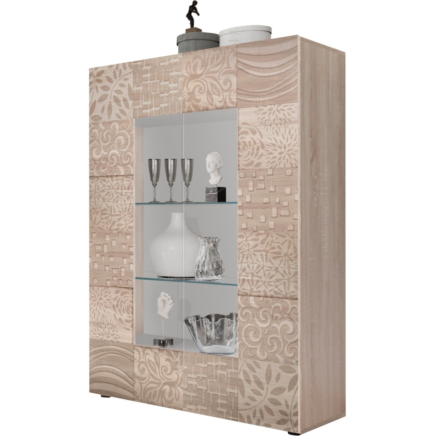ARIA Sonoma Oak Display Cabinet