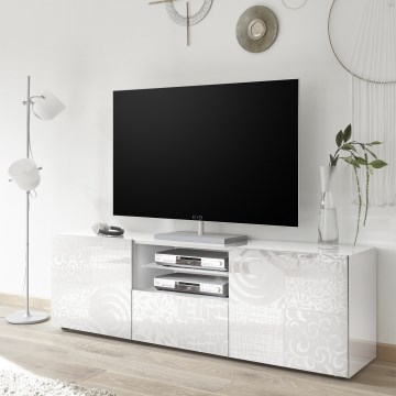 ARIA White TV Stand