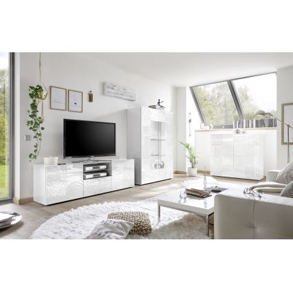 ARIA White TV Stand