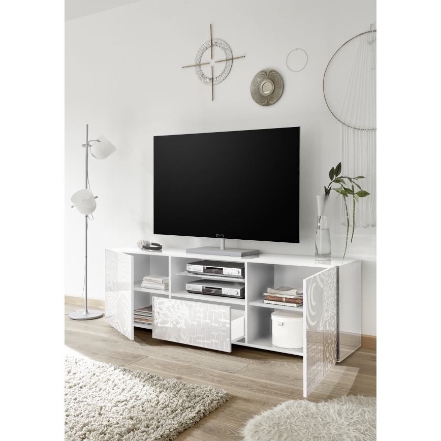 ARIA White TV Stand