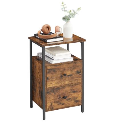 ARIN Bedside Table Brown/Black