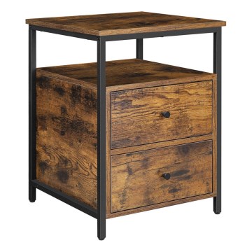 ARIN Nightstand in Brown/Black