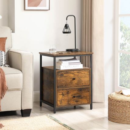 ARIN Nightstand in Brown/Black