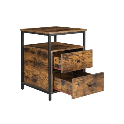 ARIN Nightstand in Brown/Black