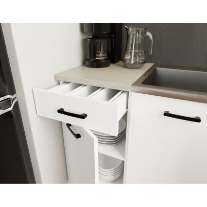 ARLEN 180 cm Kitchen Unit, White