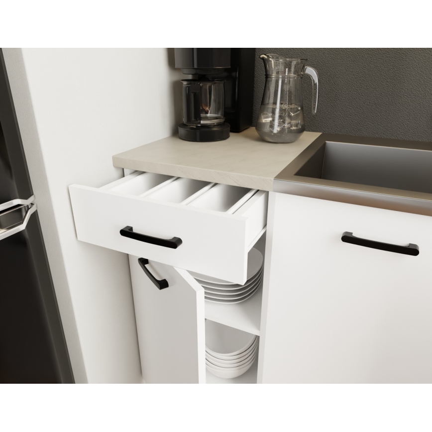 ARLEN 180 cm Kitchen Unit, White