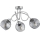 ARMA Flush-mount chandelier 3xE27/15W/230V polished chrome/black/smoked