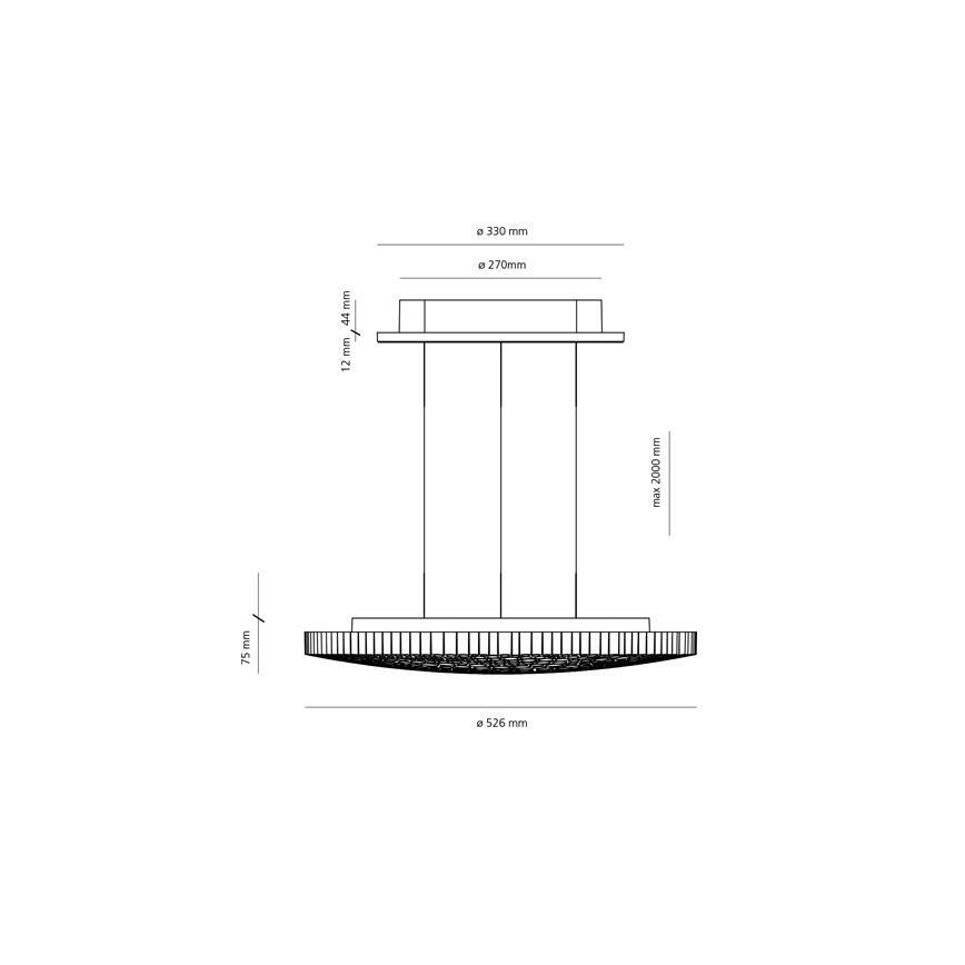 Artemide 0213010APP - LED Dimmable chandelier on a string CALIPSO LED/50W/230V 3000K
