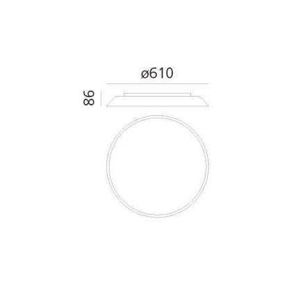 Artemide AR 0241320A - LED Ceiling light FEBE 4xLED/30W/230V