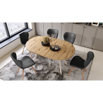 ARTUR Dining Table, Artisan Oak/Beige