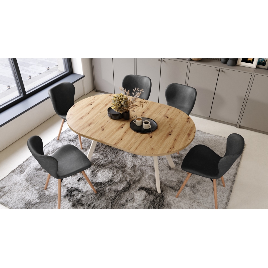 ARTUR Dining Table, Artisan Oak/Beige