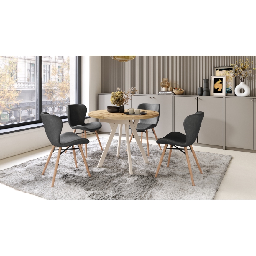 ARTUR Dining Table, Artisan Oak/Beige