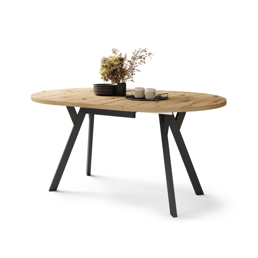 ARTUR Dining Table, Artisan Oak/Black