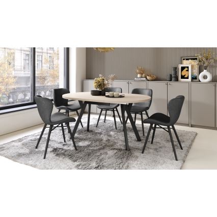 ARTUR Dining Table, Beige/Black