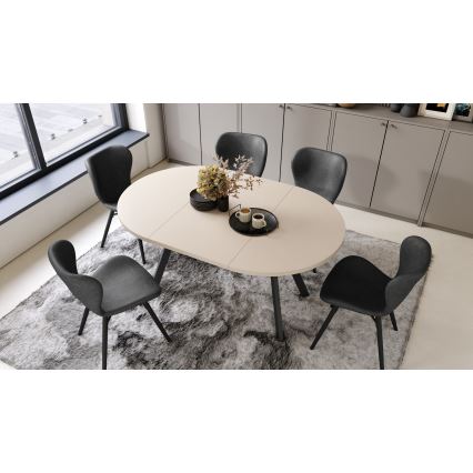 ARTUR Dining Table, Beige/Black