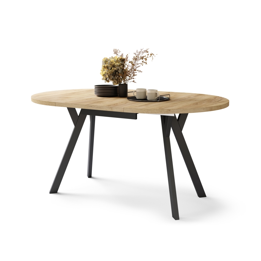 ARTUR Dining Table, Craft Oak/Black