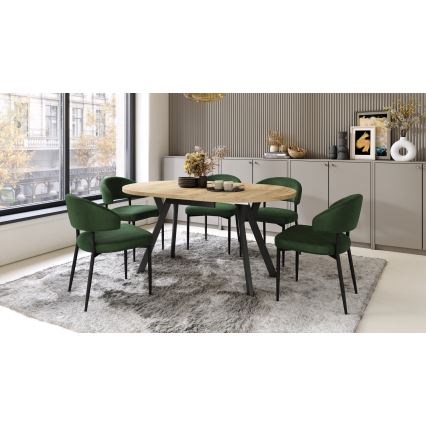 ARTUR Dining Table, Craft Oak/Black