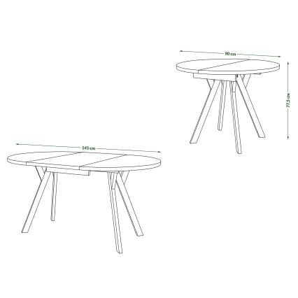 ARTUR Dining Table in Beige